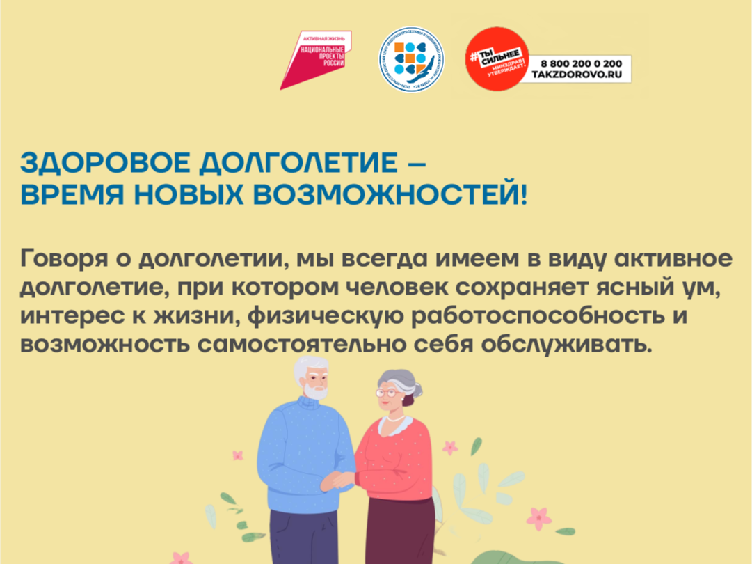 Здоровое долголетие - Время новых возможностей!.